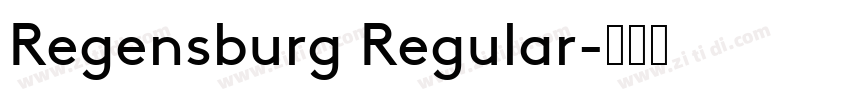 Regensburg Regular字体转换